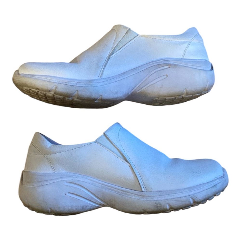 [3 for $15] Hawkwell Slip Resistant White Nursing Shoes PU Leather Women Sz 6